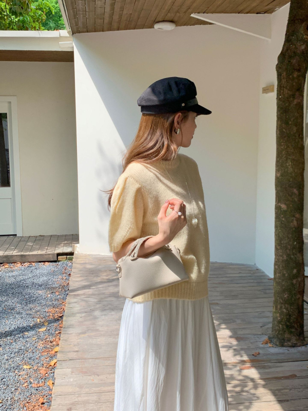 Τσαντάκι crossbody με μοτίβο lychee, μινιμαλιστικό πολυτελές, PU, οριζόντιο ορθογώνιο σχήμα, άνοιγμα με φερμουάρ, εσωτερικές θήκες με φερμουάρ και διαμερίσματα, επένδυση από δέρμα βοοειδών