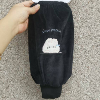 Zaštitne plišane rukave za žene – protiv prljavštine, flanel, jesenki stil, crtani dizajn
