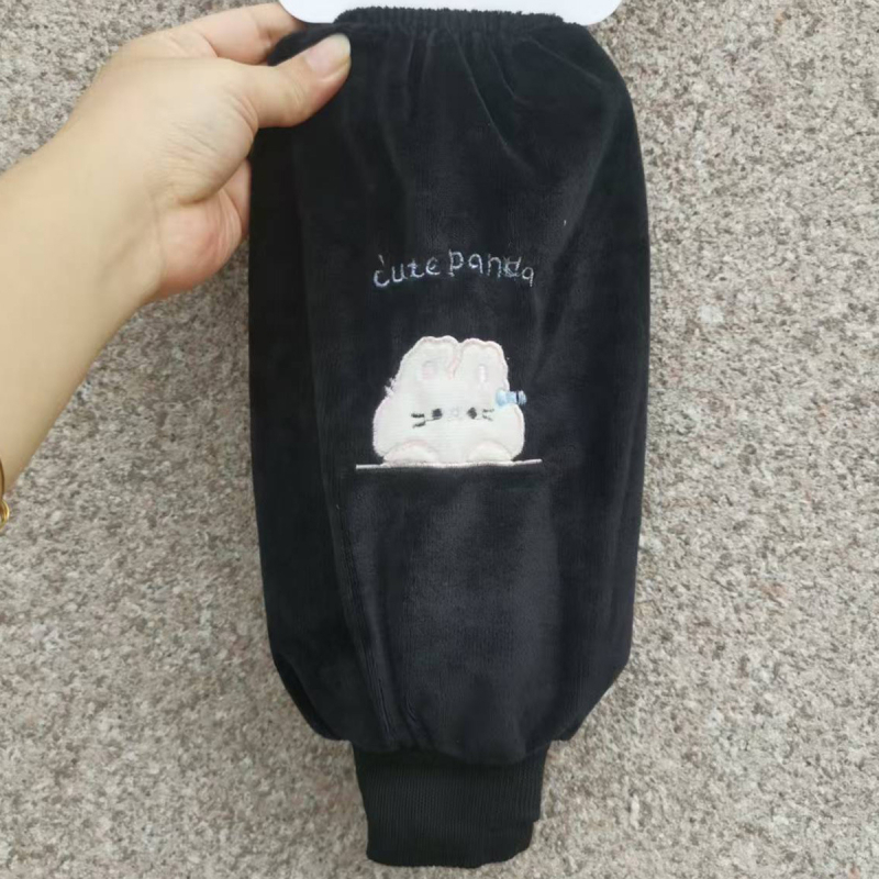 Zaštitne plišane rukave za žene – protiv prljavštine, flanel, jesenki stil, crtani dizajn