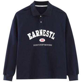 Pólo tričko pre chlapcov – bavlna, dlhé rukávy, bez potlače, pre deti 8+ rokov