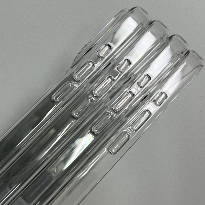 Priehľadný PC kryt pre Apple iPhone 17 Pro / 17 Pro Max s ovládaním tlačidiel, lesklý povrch