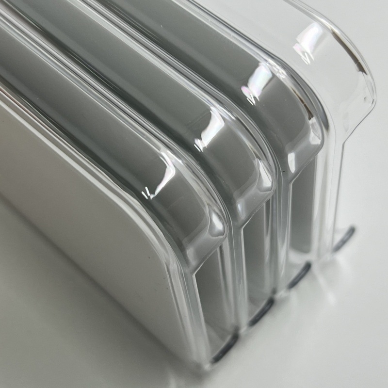 Priehľadný PC kryt pre Apple iPhone 17 Pro / 17 Pro Max s ovládaním tlačidiel, lesklý povrch