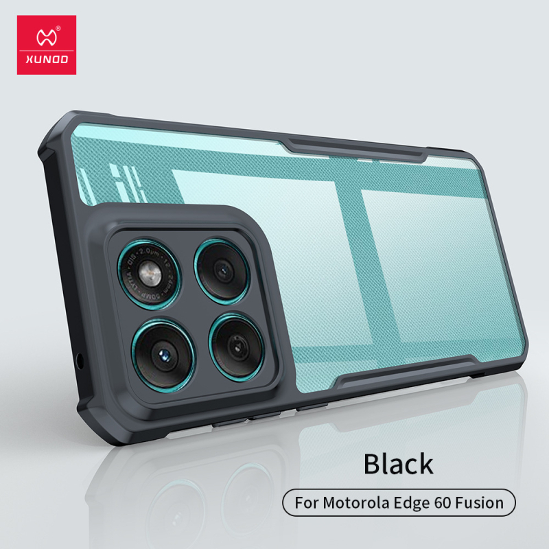 Xundd púzdro pre Motorola Edge60 Fusion, PC+TPU, minimalistický štýl, proti nárazom, odvádzanie tepla, odolný proti opotrebeniu, ochrana proti pádu, kompatibilné s Edge60 Fusion