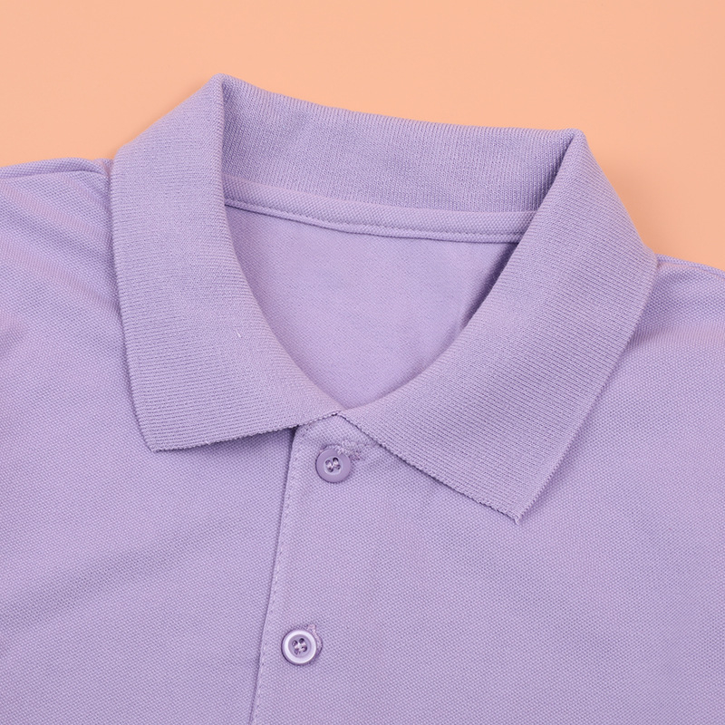 Unisex polo majica od pamuka, koledž stil, jednobojna, ljeto 2025