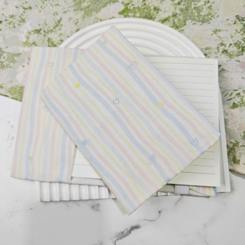 Füzetborító Rainbow Heart mintával, textil védőborítás, állítható (Márka: Qiu ling; Anyag: textil; Gyártó: Qiu ling)