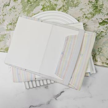 Füzetborító Rainbow Heart mintával, textil védőborítás, állítható (Márka: Qiu ling; Anyag: textil; Gyártó: Qiu ling)