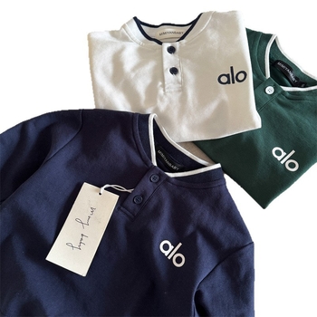 Dječja polo majica s otiskom slova, korejski stil, pamuk, za djecu 3–8 godina