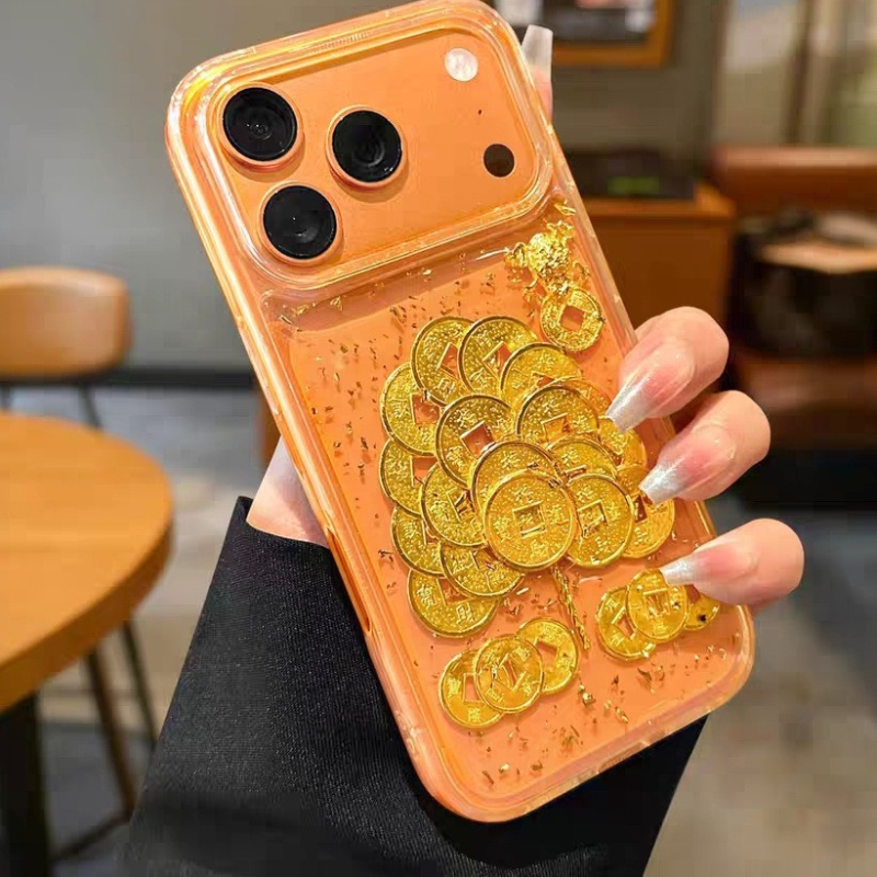 Carcasă de telefon 2-în-1, stil simplu și elegant (Material: PC + TPU; Meșteșug: accesorii cu oglindă epoxidică; Funcție: anti-cădere; Personalizare: susținută)