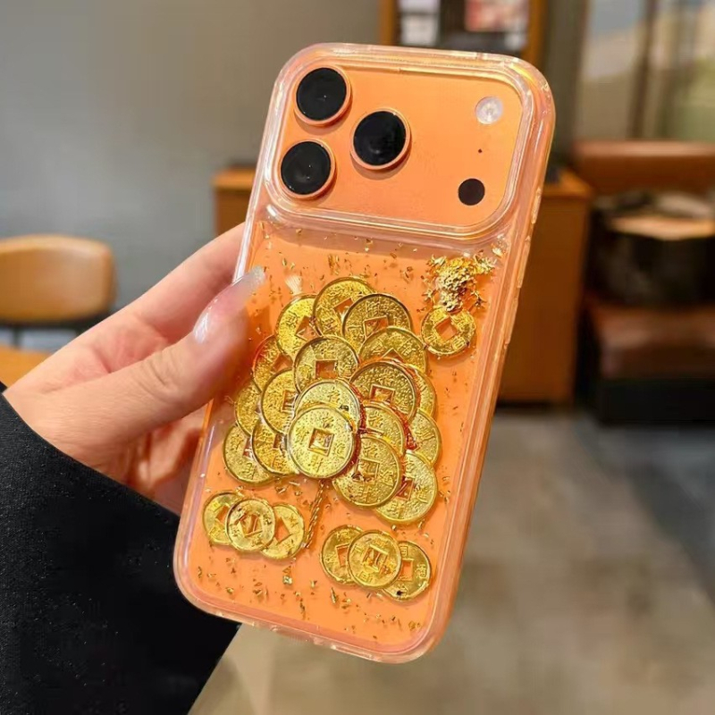 Carcasă de telefon 2-în-1, stil simplu și elegant (Material: PC + TPU; Meșteșug: accesorii cu oglindă epoxidică; Funcție: anti-cădere; Personalizare: susținută)