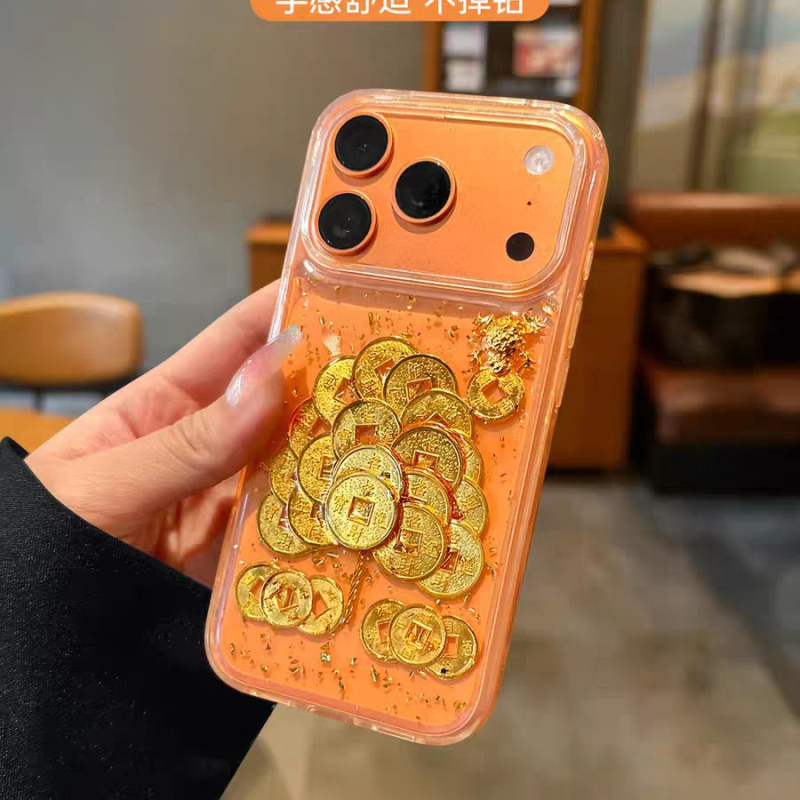 Carcasă de telefon 2-în-1, stil simplu și elegant (Material: PC + TPU; Meșteșug: accesorii cu oglindă epoxidică; Funcție: anti-cădere; Personalizare: susținută)