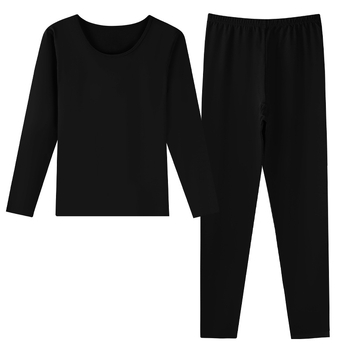 Ženski zimski termalni set – tkanina cotton rack, U-izrez, ¾ rukavi, srednja gustoća, prozračno, oblikuje tijelo