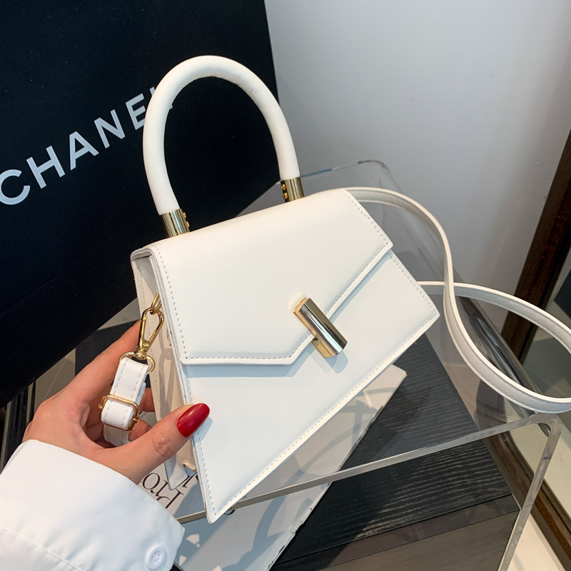 PU materijal urbana minimalistička crossbody torba s preklopnim zatvaranjem, vodoravni kvadratni oblik, džep za mobitel, jedna naramenica, za svakodnevnu upotrebu