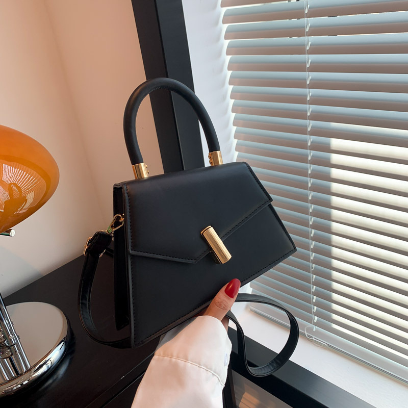 PU materijal urbana minimalistička crossbody torba s preklopnim zatvaranjem, vodoravni kvadratni oblik, džep za mobitel, jedna naramenica, za svakodnevnu upotrebu