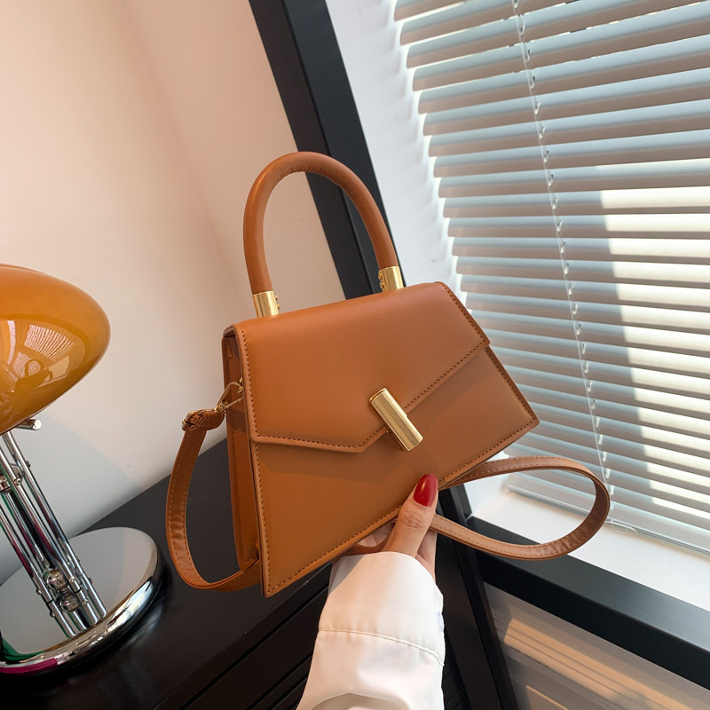 PU materijal urbana minimalistička crossbody torba s preklopnim zatvaranjem, vodoravni kvadratni oblik, džep za mobitel, jedna naramenica, za svakodnevnu upotrebu