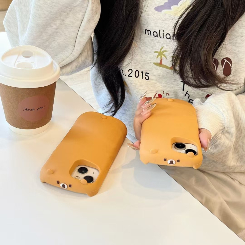 Silicone kućište za iPhone 14 Pro Max s 3D dizajnom cartoon medvjedića, otpornost na pad, podrška prilagodbi