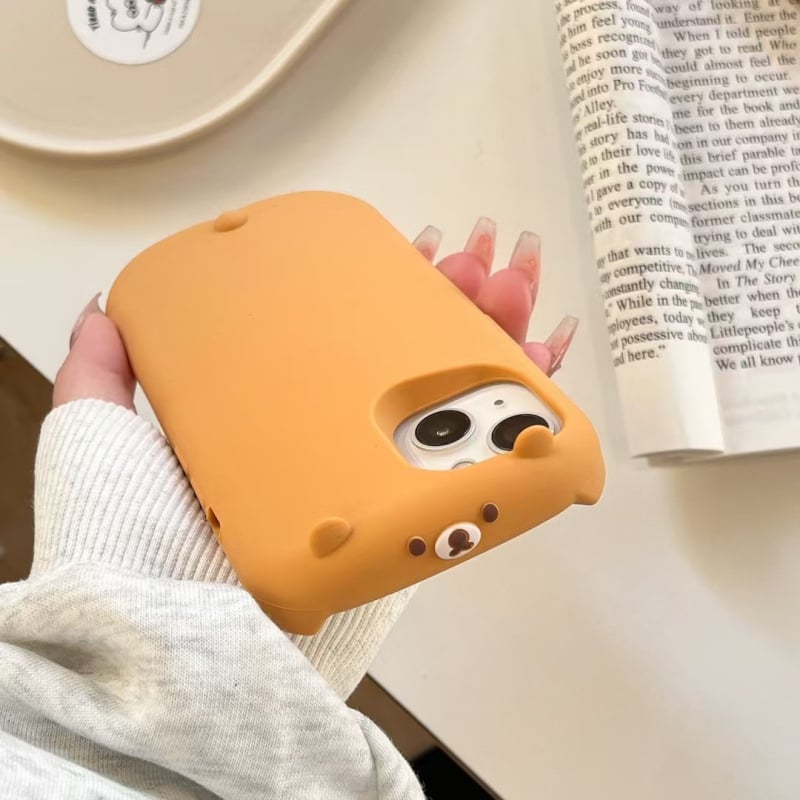 Silicone kućište za iPhone 14 Pro Max s 3D dizajnom cartoon medvjedića, otpornost na pad, podrška prilagodbi