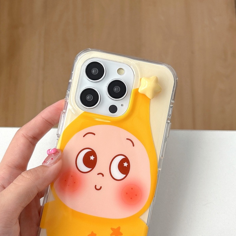 Peel husă moale pentru telefon Apple – anti-cadere, material gel moale, stil Japonia și Coreea de Sud, compatibil cu Apple