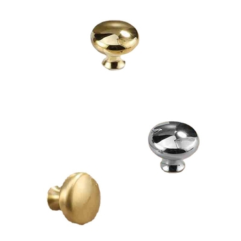 Mâner din cupru pentru uși și sertare, rotund, cu o singură gaură, formă semicirculară, model 8860, finisaj cu fir, stil modern minimalist