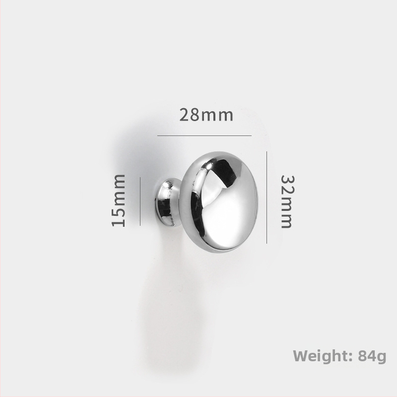 Mâner din cupru pentru uși și sertare, rotund, cu o singură gaură, formă semicirculară, model 8860, finisaj cu fir, stil modern minimalist