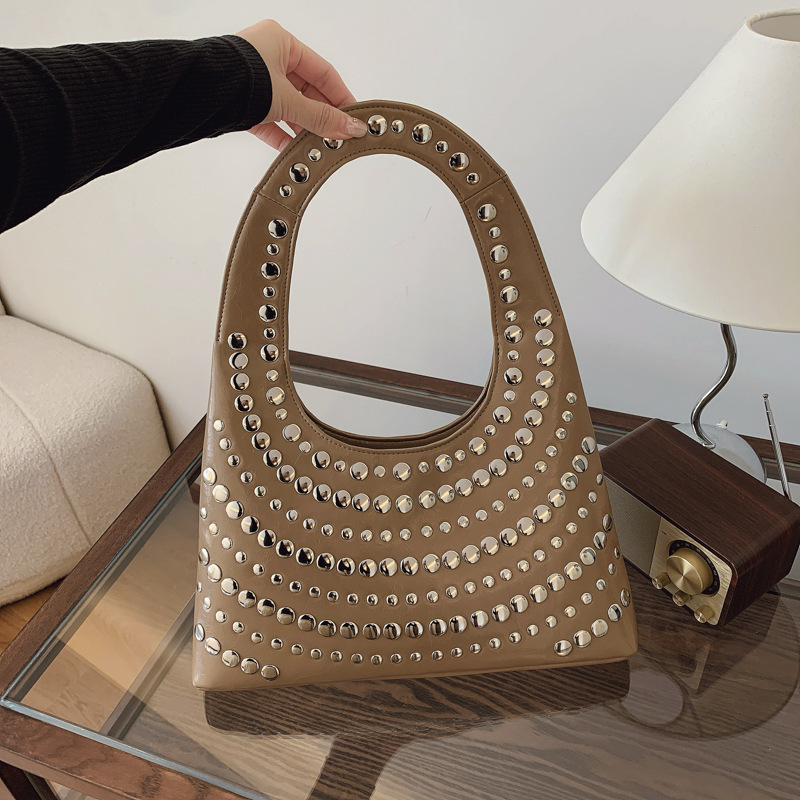 Damska Tote torba, street fashion stil, PU materijal, vodoravni kvadratni oblik, zatvarač, proljeće 2025