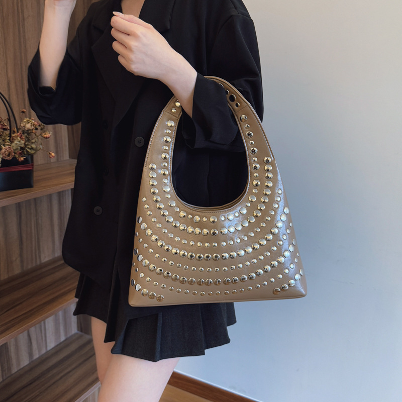 Damska Tote torba, street fashion stil, PU materijal, vodoravni kvadratni oblik, zatvarač, proljeće 2025
