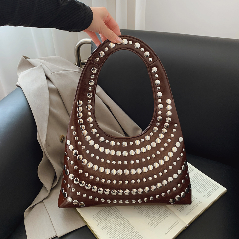 Damska Tote torba, street fashion stil, PU materijal, vodoravni kvadratni oblik, zatvarač, proljeće 2025