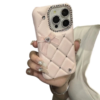 Carcasă pentru iPhone 16 Pro cu design cu diamant strălucitor în carouri, brand ZHAOWU, stil Simplu, material Film (Brand: ZHAOWU; Stil: Simplu; Material: Film; Meșteșug: Altul)