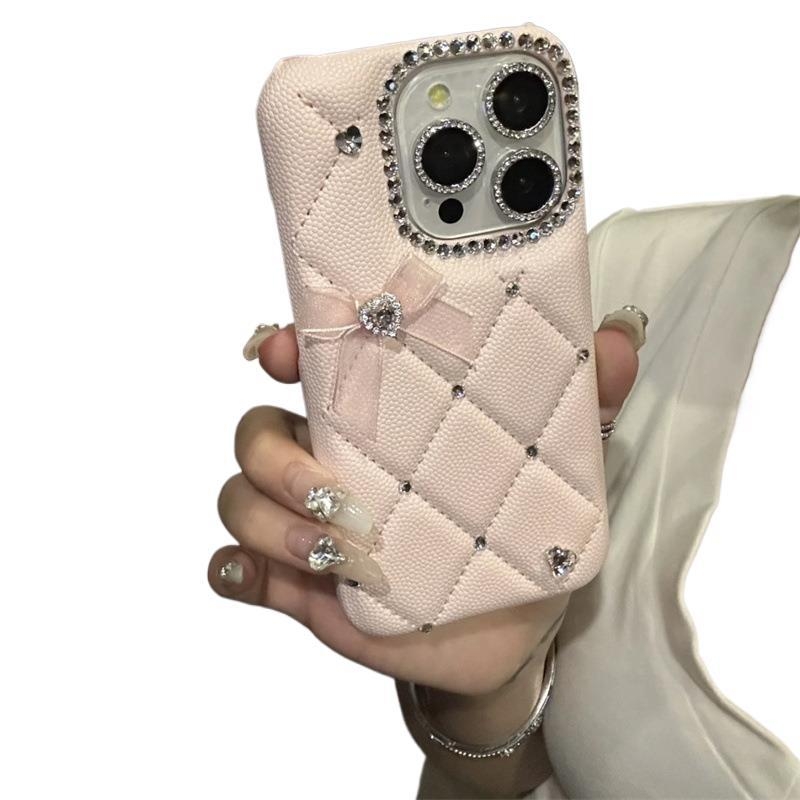 Carcasă pentru iPhone 16 Pro cu design cu diamant strălucitor în carouri, brand ZHAOWU, stil Simplu, material Film (Brand: ZHAOWU; Stil: Simplu; Material: Film; Meșteșug: Altul)