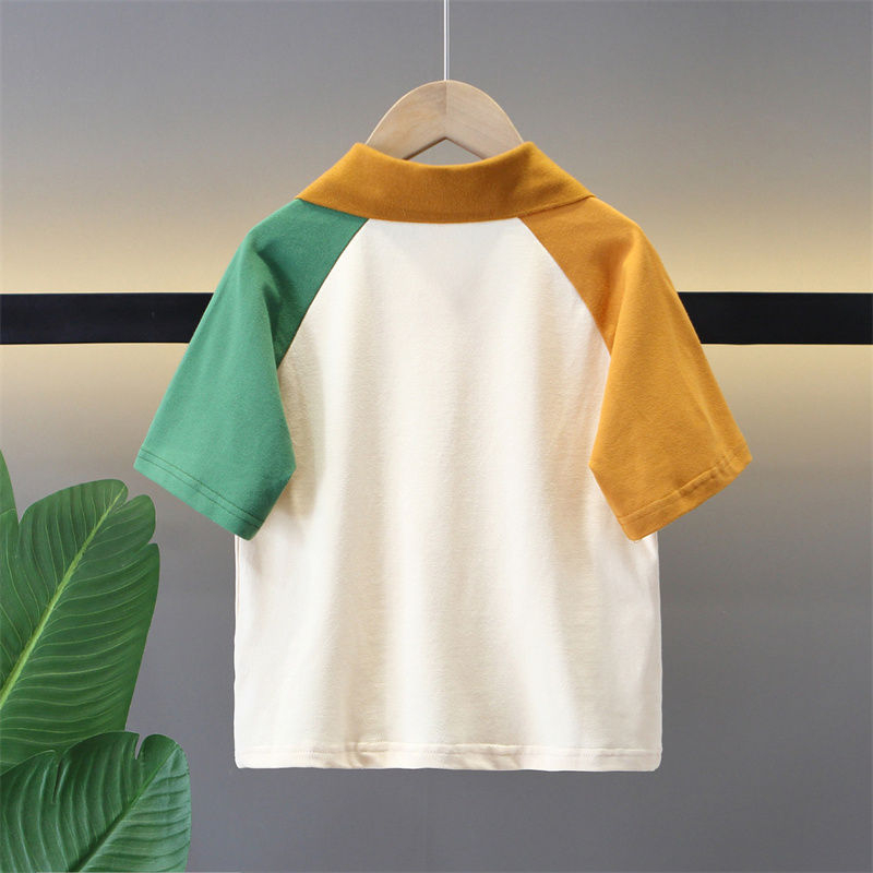 Polo majica za dječake, Avatar uzorak, pamuk, jednostavan stil, djeca 3–8 godina, ljeto