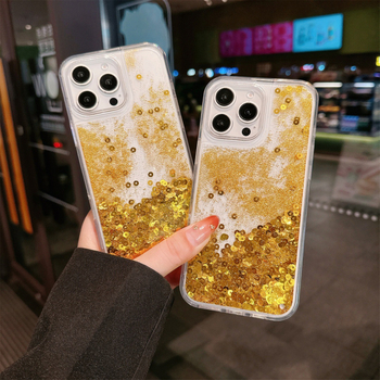 Puzdro na iPhone Gold Coin Quicksand, PC + TPU, injektážne lisovanie, magnetické uchopenie, odolné voči opotrebeniu a pádu, kompatibilné s radou iPhone 13–16