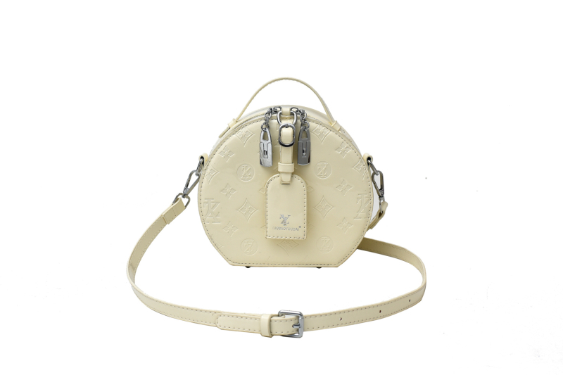 Ženska kružna crossbody torba — gradski minimalistički stil, PU materijal, zatvarač, džep za telefon