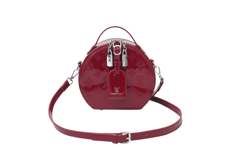 Ženska kružna crossbody torba — gradski minimalistički stil, PU materijal, zatvarač, džep za telefon