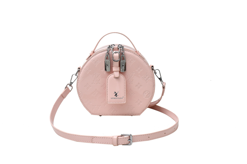 Ženska kružna crossbody torba — gradski minimalistički stil, PU materijal, zatvarač, džep za telefon