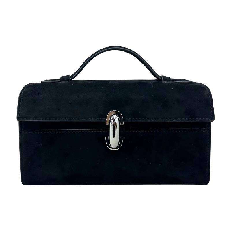 Ženska torbica od prave kože, horizontalni kvadratni oblik, gradski jednostavan stil, otvaranje s šnurlicom i kopčom, unutarnji džepovi za telefon i identifikacijsku karticu, podstava od sintetičke kože