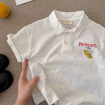 Dječje polo majice od 100% pamuka, crtani print, kratki rukavi, za djecu 3–8 godina, ljetni komad