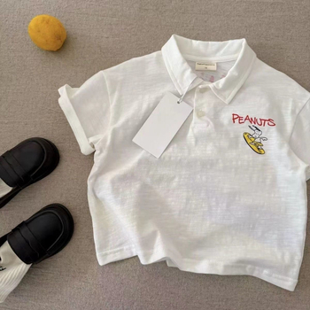 Dječje polo majice od 100% pamuka, crtani print, kratki rukavi, za djecu 3–8 godina, ljetni komad
