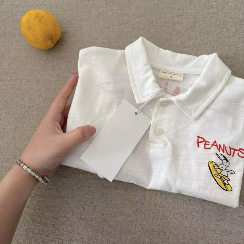 Dječje polo majice od 100% pamuka, crtani print, kratki rukavi, za djecu 3–8 godina, ljetni komad