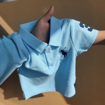 Polo majica od 100% pamuka s vezom, unisex, za dob 1–3 godina