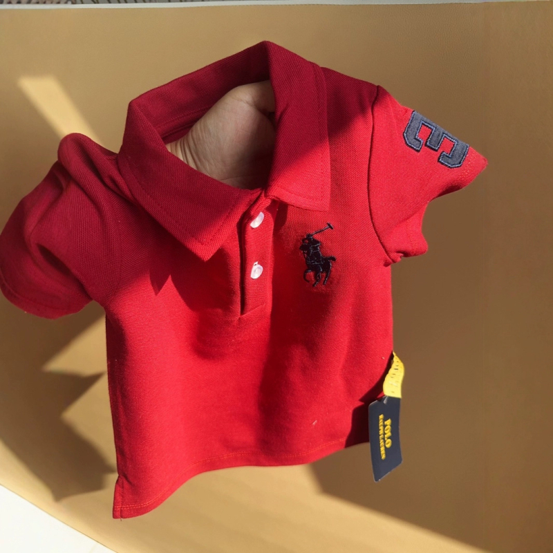 Polo majica od 100% pamuka s vezom, unisex, za dob 1–3 godina
