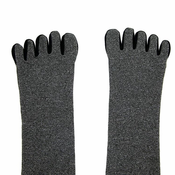 Čarape za jogu s pet prstiju, protuklizne, pamuk, jednobojne, unisex, za mlade 18–40 godina