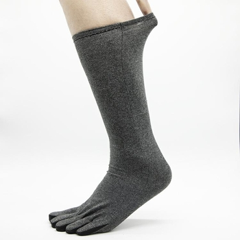 Čarape za jogu s pet prstiju, protuklizne, pamuk, jednobojne, unisex, za mlade 18–40 godina