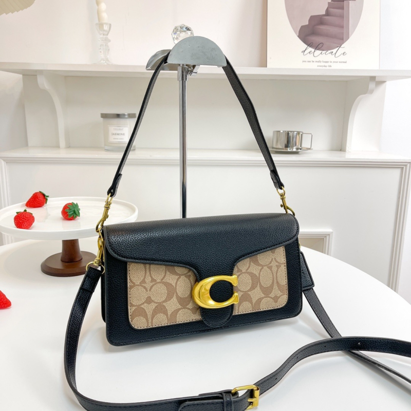 PU Tabby26 ženska torba s lychee teksturom — mini kvadratna torba, vodoravni oblik, magnetsko zatvaranje, džep za ID + laminirani zatvarač, gradski stil