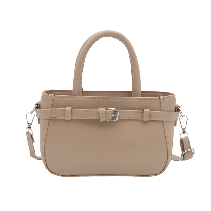 Torba preko ramena crossbody, PU koža, gradski minimalizam, zatvarač, džep za telefon, horizontalno kvadratni oblik
