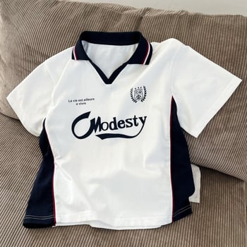 Dječja pamuk polo majica kratkih rukava, jednobojna, ljeto 2025, sportski/koledž stil