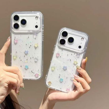 Husă iPhone 17 — 2 în 1, PC+TPU, Accent oglindă epoxidică, Protecție anti-cădere, Personalizabilă