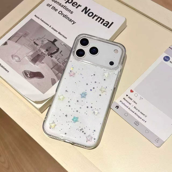 Husă iPhone 17 — 2 în 1, PC+TPU, Accent oglindă epoxidică, Protecție anti-cădere, Personalizabilă