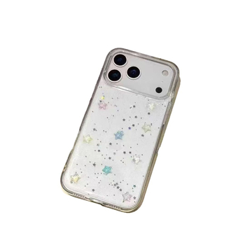 Husă iPhone 17 — 2 în 1, PC+TPU, Accent oglindă epoxidică, Protecție anti-cădere, Personalizabilă