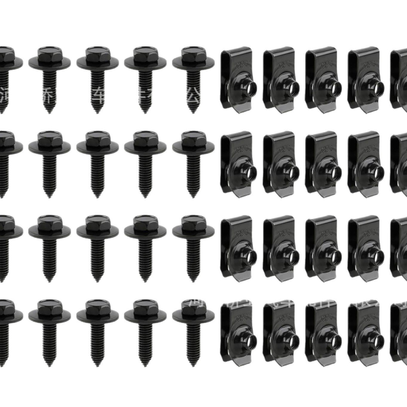 Auto klips sa M6 vijkom i M6U maticom - model M6 - univerzalna kompatibilnost - Overseas branda - obrada i prilagodbe dostupne