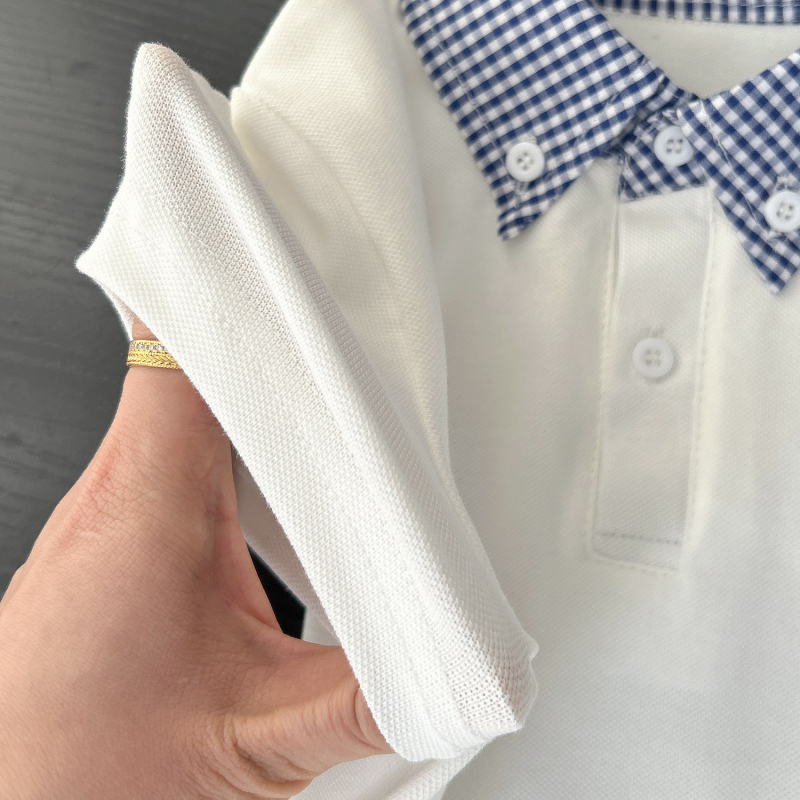 Polo majica, Korejski stil, Pamuk, Unisex, Uzrast 3–8 godina, Sigurnosna razina B