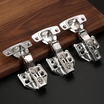 Γυαλισμένος μεντεσές από ανοξείδωτο χάλυβα για πόρτες ντουλάπας με αμορτισέρ, 304